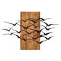 Wallity Migration Escultura de pared Negro y Nogal